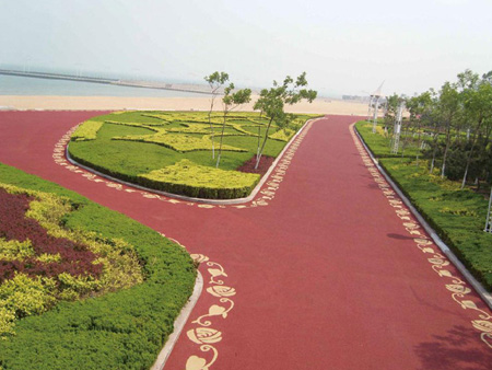 景觀(guān)道路滲水地坪施工